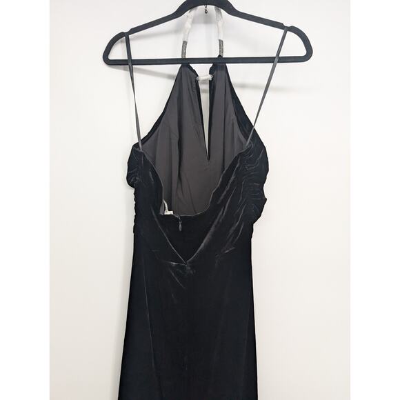 NWT Veronica Beard Josette Embellished Velvet Midi Dress Size 8 Black #2K455 - Picture 9 of 14